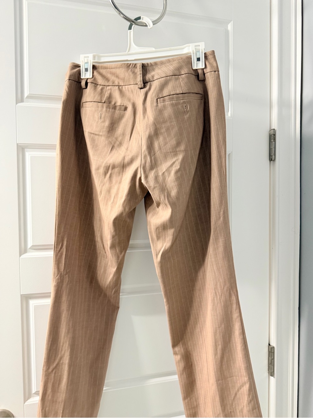 New York & Company Beige Pinstripe Double-Breasted Vest and Pants - Picture 5 of 7
